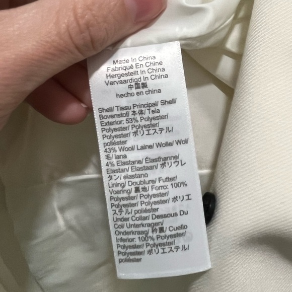 MADEWELL Tuxedo Blazer in Winter White $238 NT118 wardrobe staple size 4 NEW - Picture 16 of 17